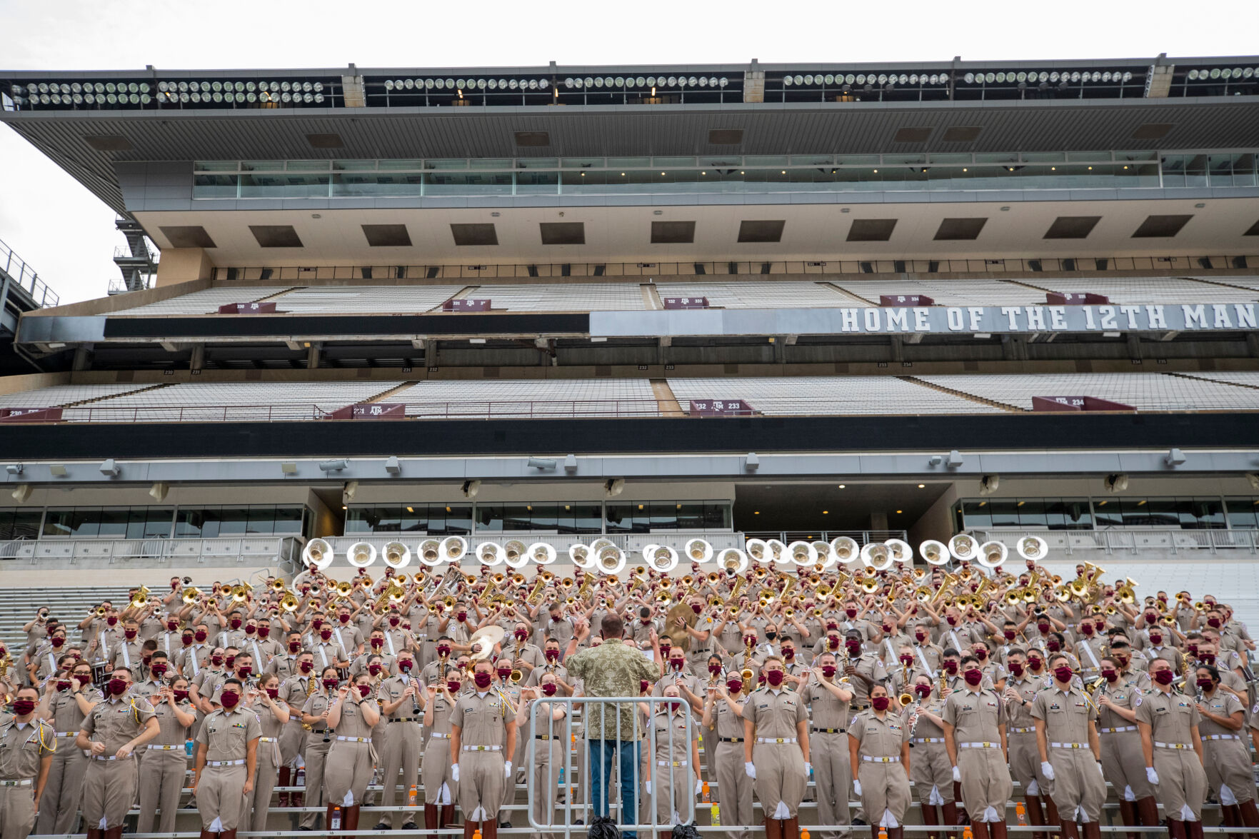 Aggie Band marches on Kyle Field